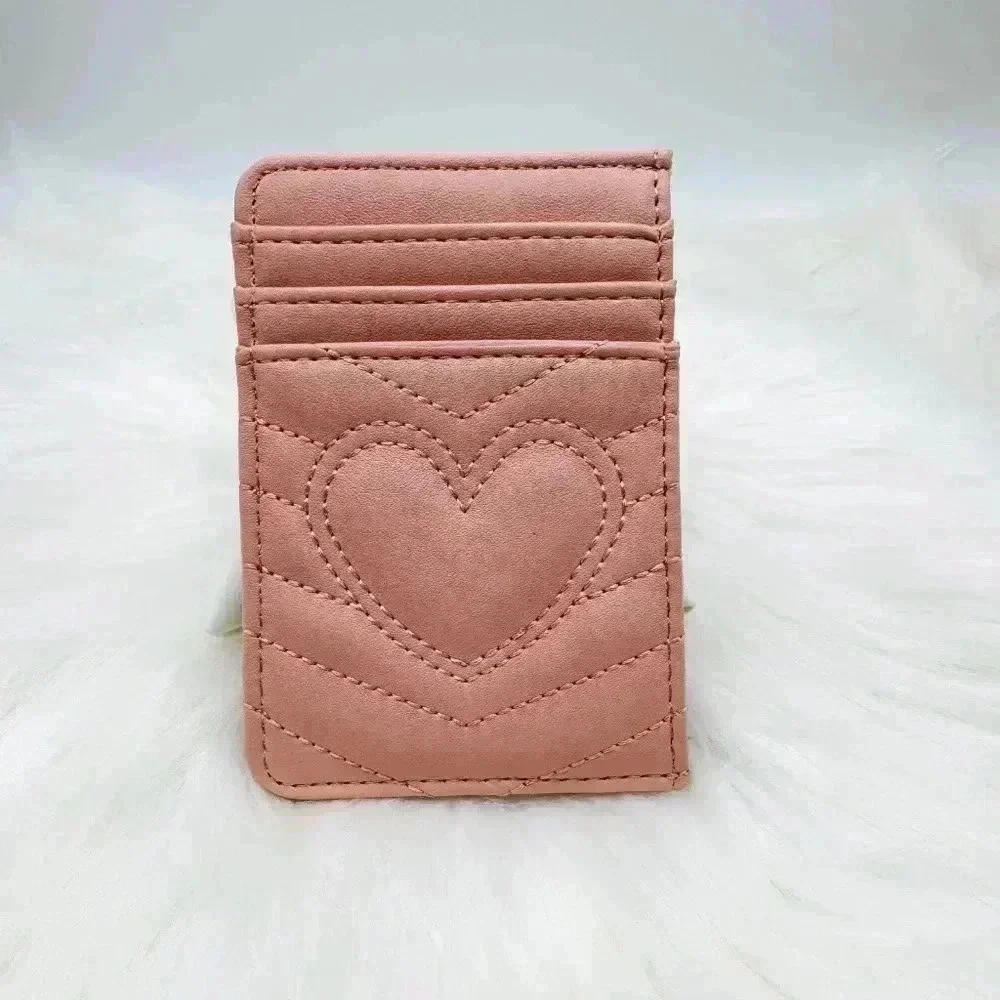 Light Pink Love Heart Card Holder